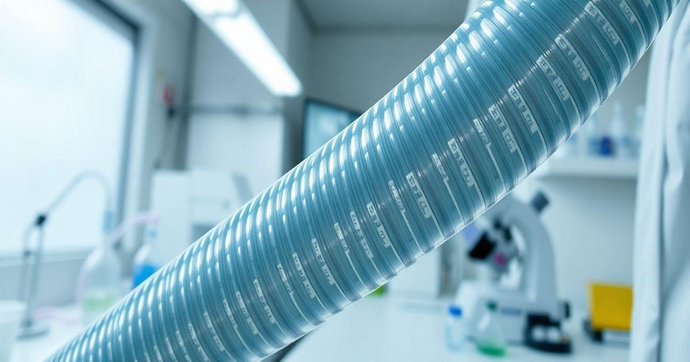 Mangueira de silicone para laboratório