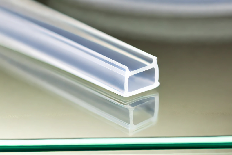 O que é o perfil de silicone transparente para vidro?
